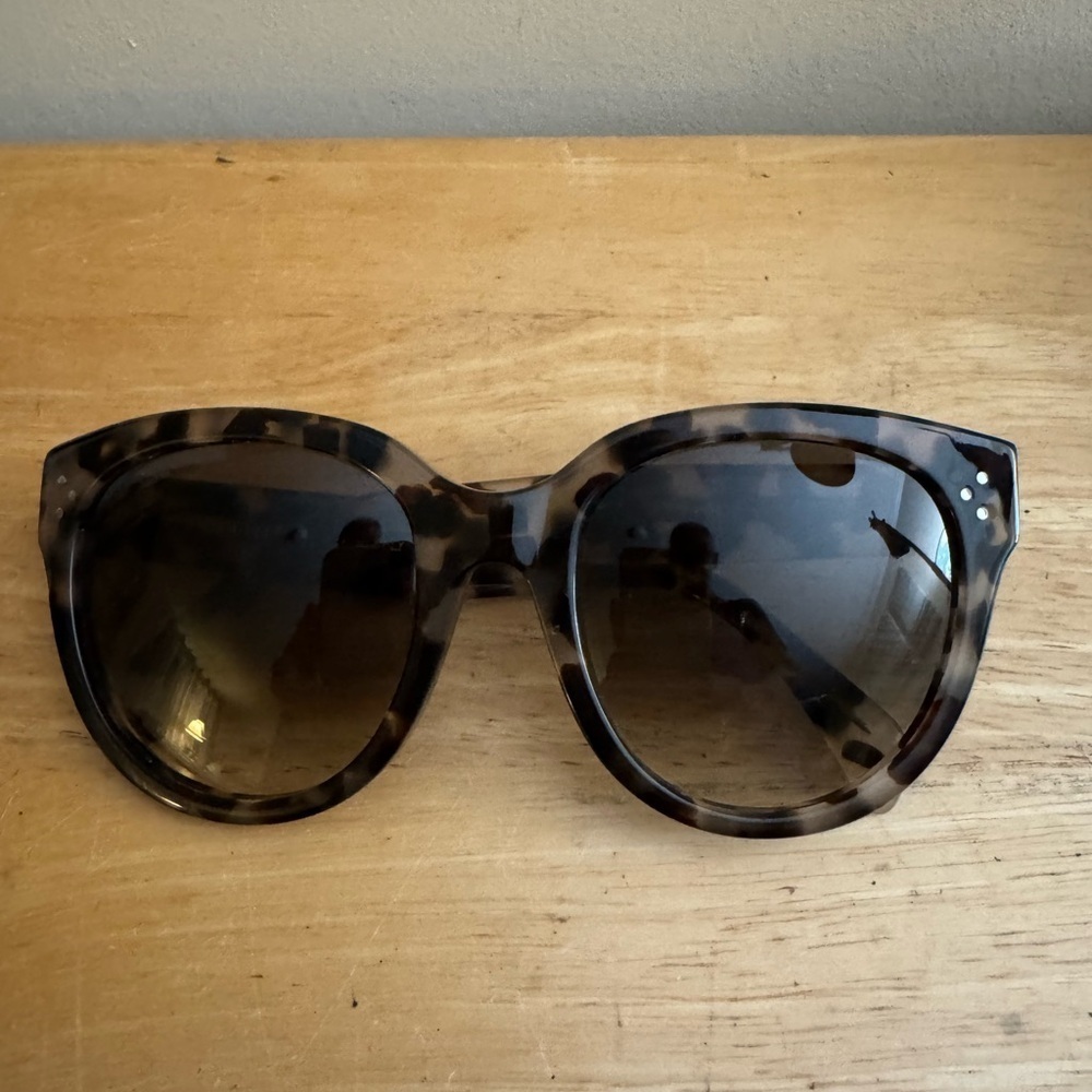 Celine Brown Oversized Cat-Eye Sunglasses - Picture 2 of 9
